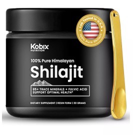 Pure Kobix Pure Himalayan Shilajit Resin, High Nutritional Potency, 85+ Trace...