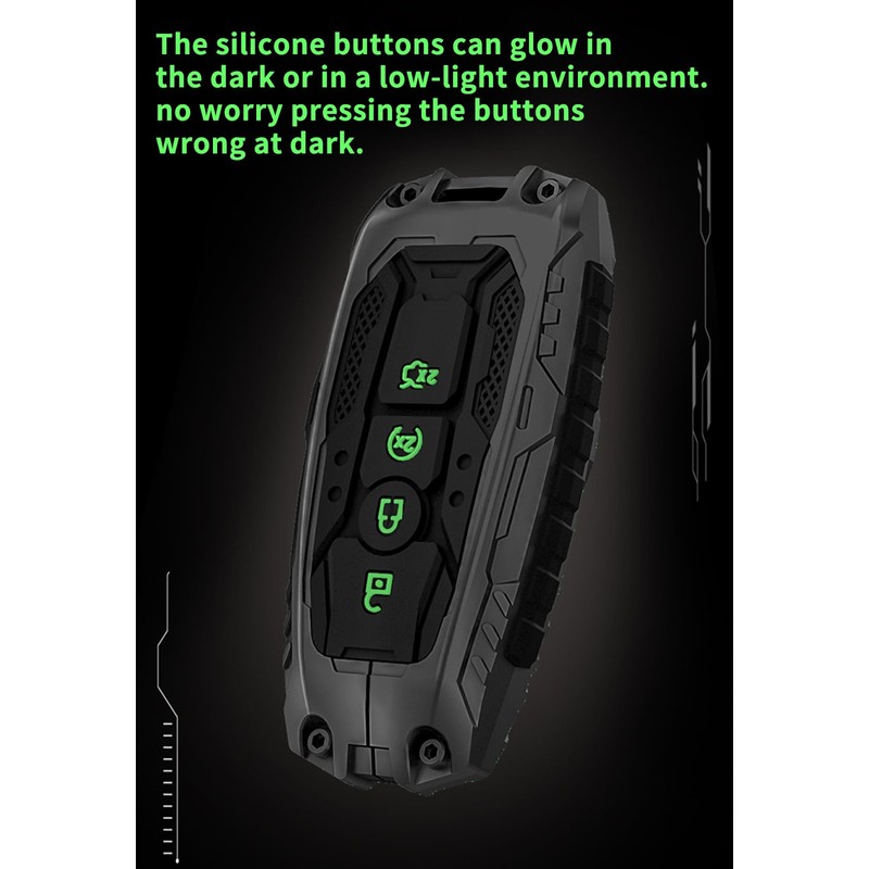 Savzokiw Heavy Metal Key Fob Cover Case Protector for Ford,