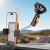 A2C 12" Anti-Shake Metal Arm Windshield Phone Mount, Suction Phone