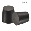 sourcing map Pack of 5 Tapered Rubber Caps 20 mm