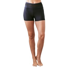 Manduka Women's Mesh Shorts, Black, Large