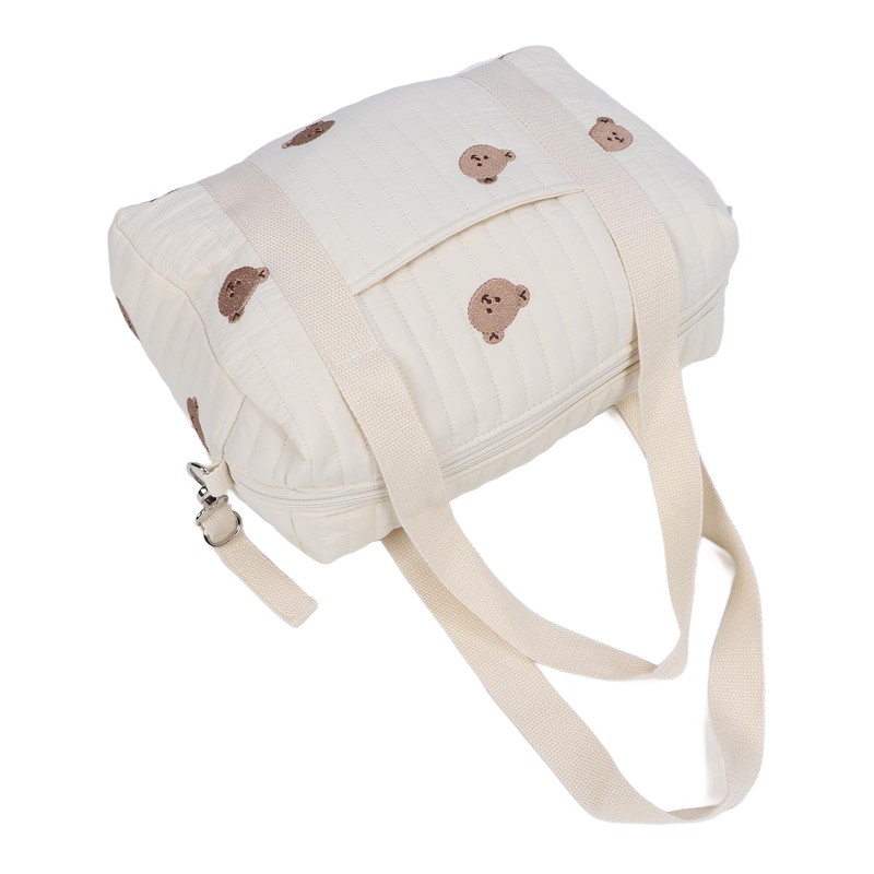 Pram Organiser Bag, Cotton Cloth Bag Baby Stroller Bag Reusable