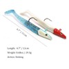 Jig Head Soft Plastic Fishing Lures with Hook Sinking Swimbaits