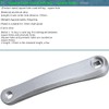QIAMNI Bike Crank Arm Set Left 170mm Aluminum Single Speed