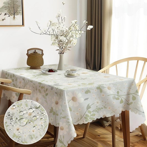 Snowify Washable Rectangular Tablecloth 110 x 140 cm, Garden Tablecloth