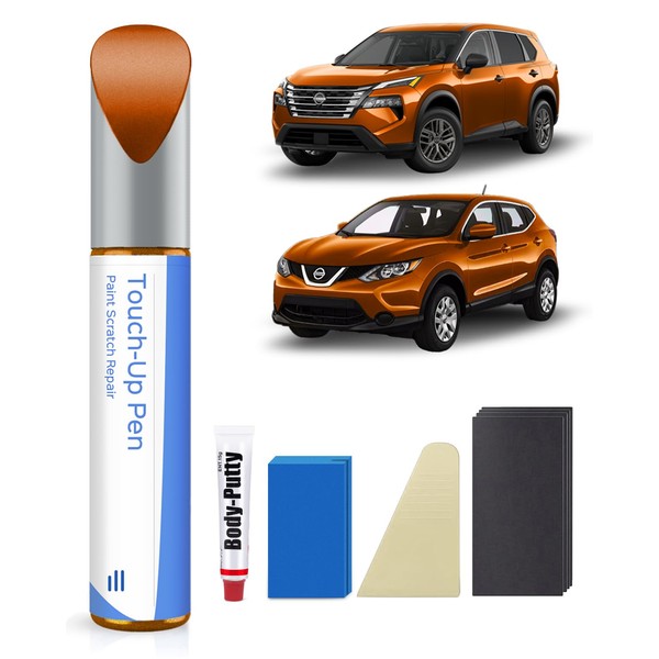 PARTS4EV Monarch Orange Metallic(EBB) Touch Up Paint Repair Kit Compatible