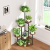 Corner Plant Stand with Grow Lights, 7 Tier Plant Stand