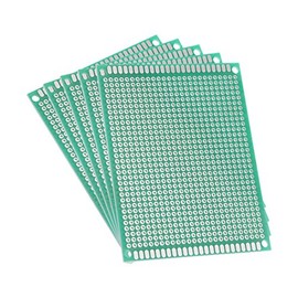 sourcing map Universal PCB PCB Board Thickness 1.6 mm 7 x 9 cm Green Pack of 5