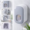 Wall-Mount Toothpaste Dispenser – Push-Activated Automatic Toothpaste Squeezer, No-Drill Water-Resistant