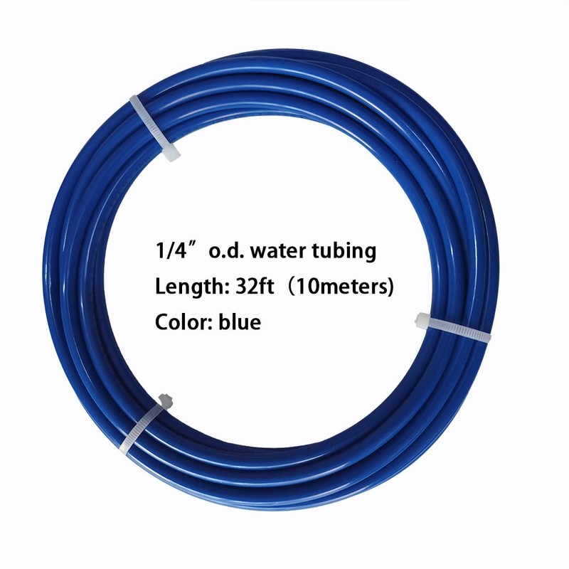 Malida 1/4 inch O.D. Length 32.8ft(10 meters) RO Water Tubing,