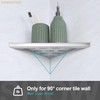 Xiarnotogi 12" Corner Shower Shelf, 2-Pack Bathroom Shelves for Tile