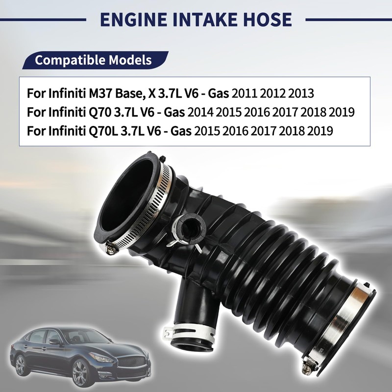 Magimaker 16576-1MA0B Left Side Engine Intake Hose Pipe Compatible with