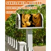 Magnetic Mailbox Covers, Tan Broomstick Round Moon Witch Series A