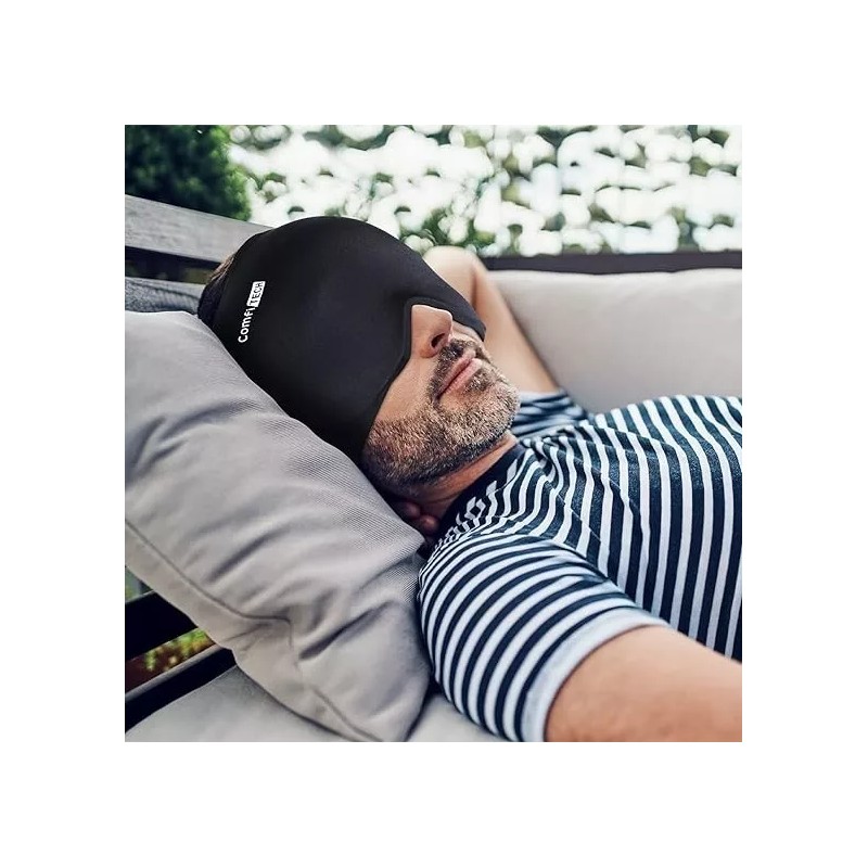 ComfiTECH Head Ice Pack Wrap Cold Cap Cooling Gel Hat,