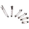 35 x Silver 16mm Metal Brooch Pins for Jewellery Making