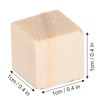 100 Pieces Unfinished Wooden Cubes 1cm Small Wooden Blocks Unfinished