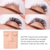 Eyelash Mannequin Head, Removable Realistic Eyelids with Eyelashes, Practice Eyelashes,