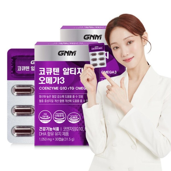 코큐텐 알티지 오메가3 2박스 (총 2개월분) / 코엔자임Q10 코엔자임큐텐 rTG