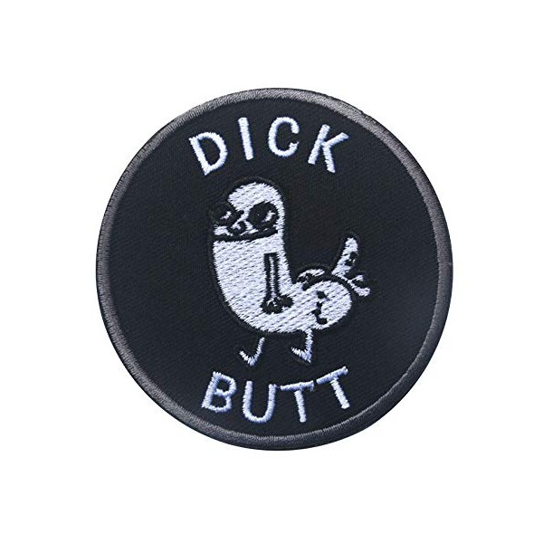 DickButt MEME Embroidered Airsoft Cosplay Patch