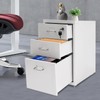 Drawer Unit, 6/3-Tier Steel Organizer on Wheels for Office, 3