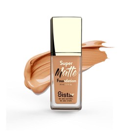 Sistar Super Matte Foundation Perfecting Liquid Foundation Full Coverage Control Shine Weightless Longwearing 30 mL / 1 fl. oz. (Caramel)