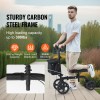 Knee Scooter Carbon Steel Folding Knee Walker Recovery Scooter 300LB
