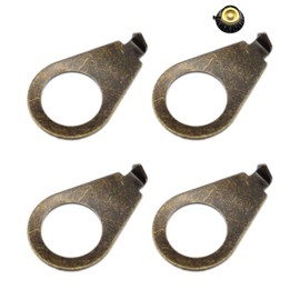Stylish 4pcs 3/8" LP Guitar Knobs Pointers - Tone Position Indicators for for Les Paul Series - Universal Fit for Gibson Electric Guitars - Enhanced Classy Look (Bronze, 3/8" for USA CTS Pots)