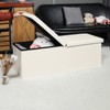 B FSOBEIIALEO Storage Ottoman with Filpping Lids, Ottoman Storage Bench