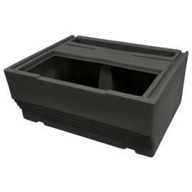 Wise BM1143-1B-890 Premier Series Pontoon 27-Inch Bench Base Only, Slate