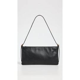 Madewell Women's Slouch Mini Shoulder Leather, True Black, One Size