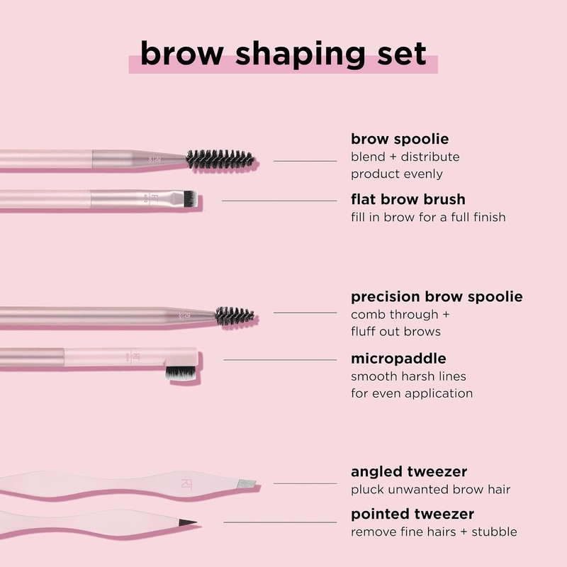 REAL TECHNIQUES, Set para Definir las Cejas, Cuidado de las
