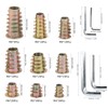 149Pcs Hex Insert Nut Iron Galvanized Drive Head Wood Furniture