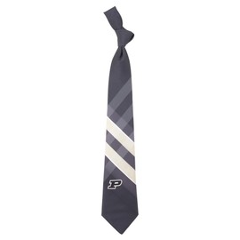 Purdue Grid Neck Tie with College Sports Team Logo