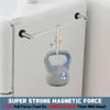 ULIBERMAGNET Magnetic Towel Holder,1 Set Magnetic Towel Rail Silver with