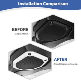 RT-TCZ for Wrangler JL Top Roof Speaker Cover Trim White for Jeep Wrangler JL JLU Gladiator JT 2018-2023 White Interior Accessories 2pcs