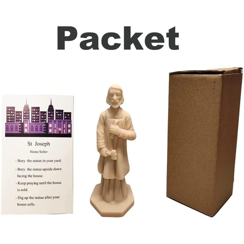 Xyphlorvita Saint Joseph Statue Joseph Figurine Resin for Selling House
