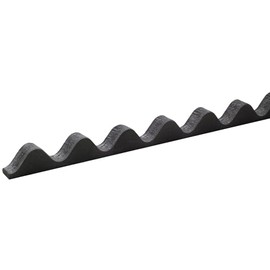 Onduline - Easyline Toothed Strip 100 cm Profile 95/38 - Corrugated Sheet Profile Filler for Eaves & Roof Ridge - As Protection Against Vermin & Sealing Profile - Beading Filler for Onduline Bitumen Corrugated Sheets - Black
