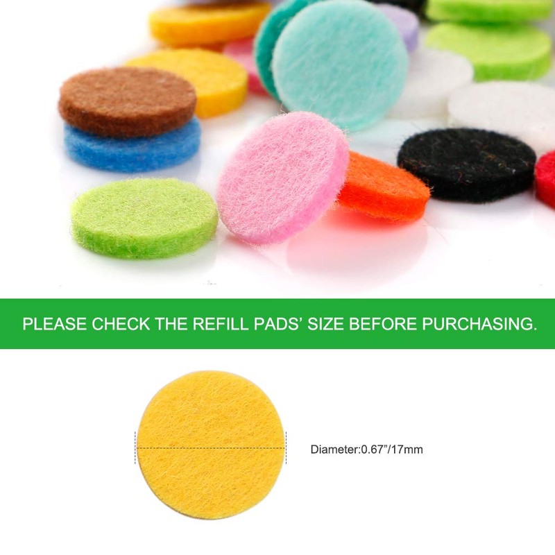 Maromalife 60 PCS Essential Oil Refill Pads, 0.67 Inch Felt