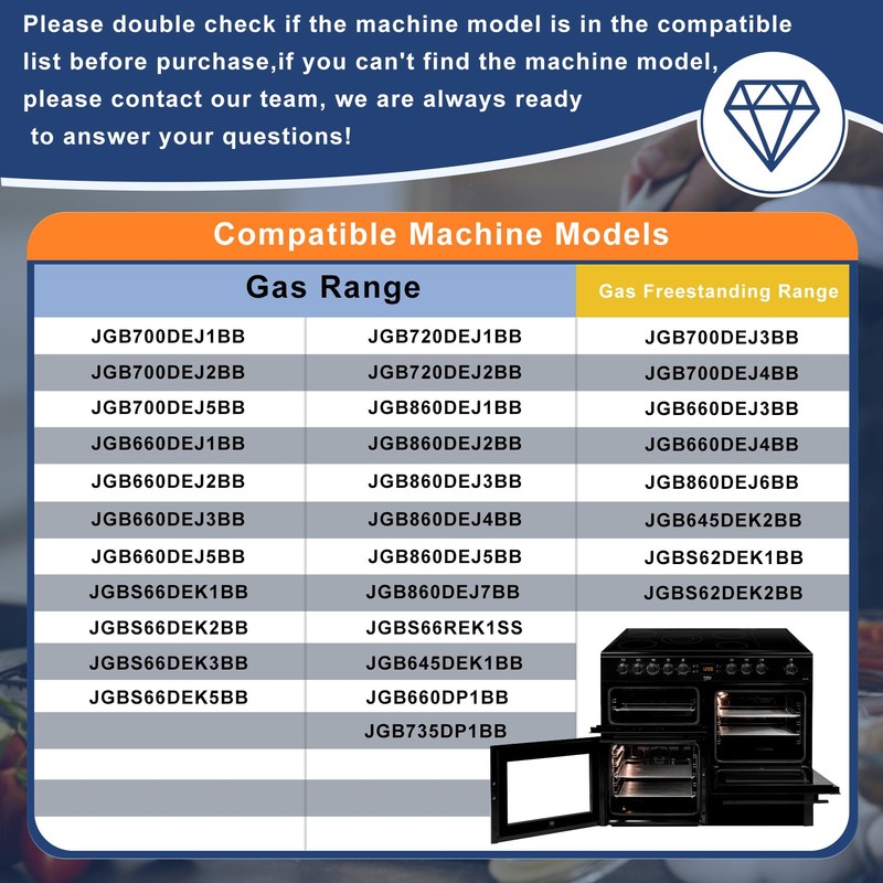 WB03X24759 Range Surface Burner Knob, 222D5793 Gas Range Control Knob