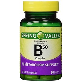 Spring Valley - Vitamin B-Complex B50, Timed Release, 60 Tablets