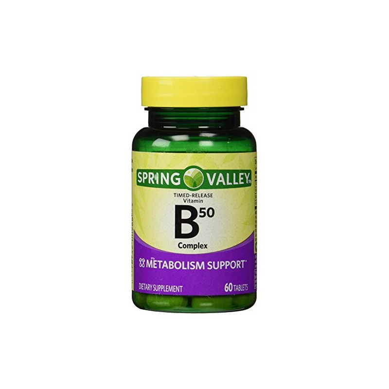Spring Valley - Vitamin B-Complex B50, Timed Release, 60 Tablets