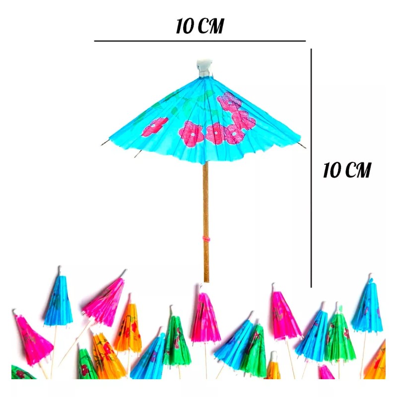 Jands Distribution Palillo De Sombrilla Coctel Hawai Tropical Bebidas 500