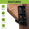 Fence & Deck Rite Stair Railing Hangers for 2x4 (1.5”x3.5”)