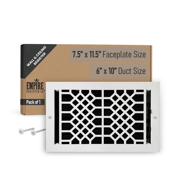 Empire Register Co, Ceiling & Wall Vent Cover - 6x10