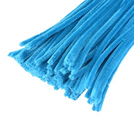 YOKIVE 100 Pcs Pipe Cleaner, Chenille Stems Decoration, Great for DIY Art Craft Supplies (6mm 12 Inch Turquoise)