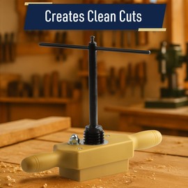 Tap and Die Set - 1 Inch Jig Dowel Thread Tap Kit Cuts Male and Female Wooden Threads with Two-Handed Thread Box, Bottoming Tap, Steel Cutters and Aluminum Wear Fittings by Kings County Tools