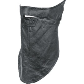 Shaf 100% Leather Fleece Lined Combination Face Mask & Neck Warmer One Size Fits Most