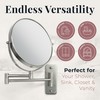 Zadro 7" Wall Mounted Wardrobe, Vanity Makeup Mirror with Magnification