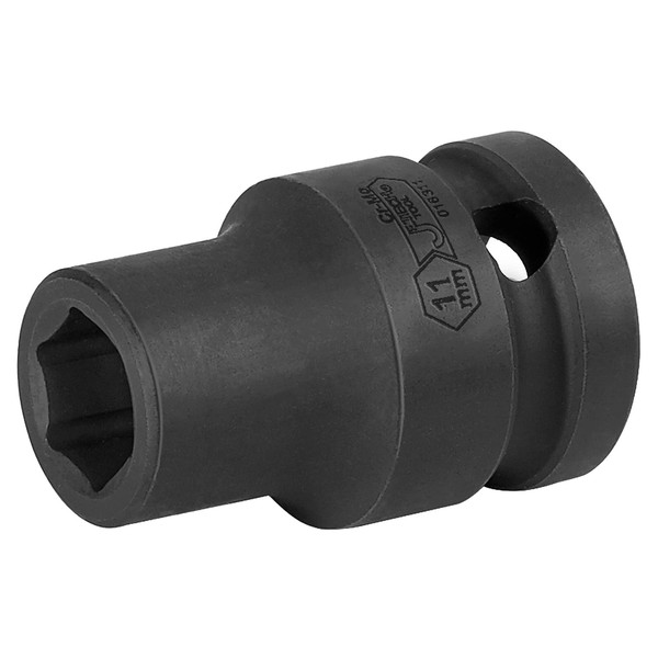 JETECH 1/2 Inch Drive 11mm Impact Socket, Chrome Molybdenum Alloy