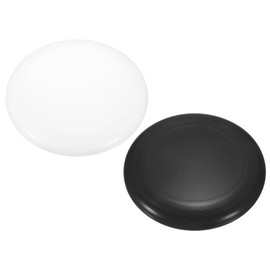 PATIKIL Flying Disc 10.8 Inch 175 Gram, 2 Pack Ultimate Competition Discs Sport Training Disk for Backyard Lawn Beach Outdoor Park, White Black